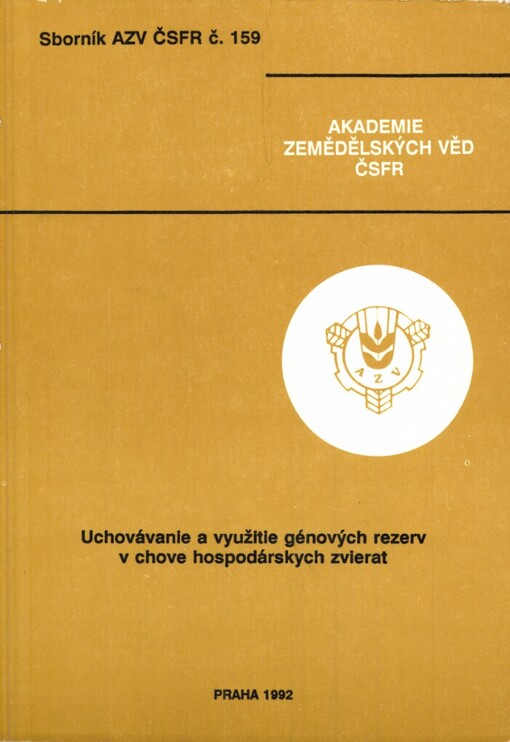 Uchovávanie a využitie génových rezerv v chove hospodárskych zvierat