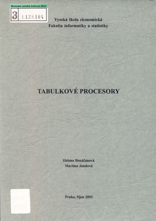 Tabulkové procesory