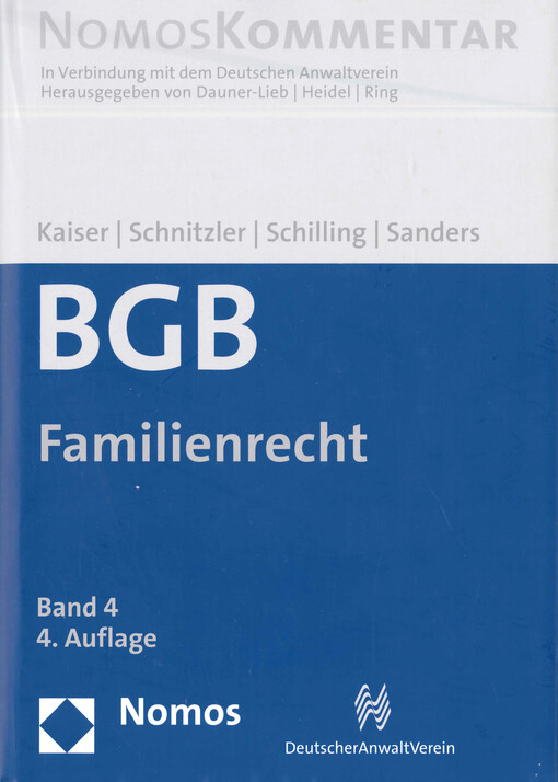 BGB : Familienrecht. Band 4, §§ 1297-1921