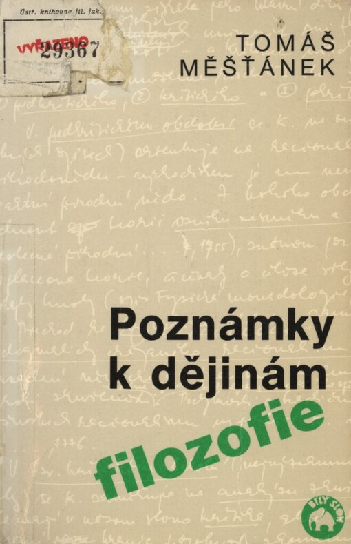 Poznámky k dějinám filozofie