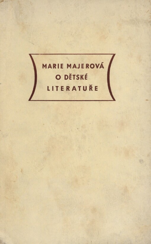 O dětské literatuře