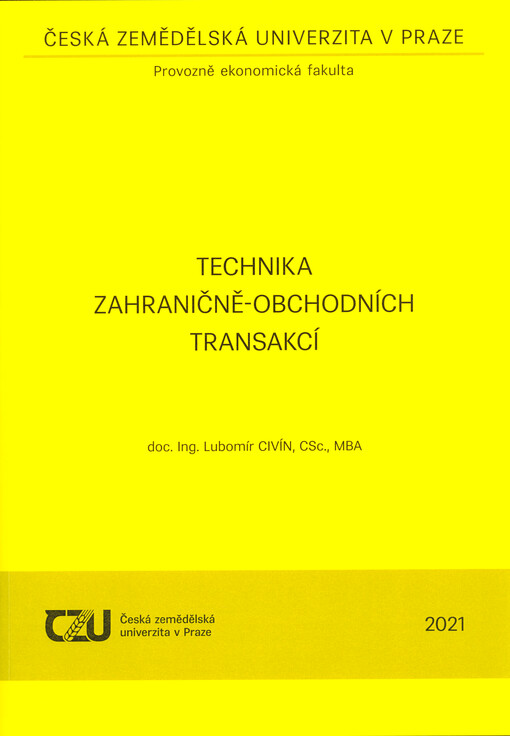 Technika zahraničně-obchodních transakcí