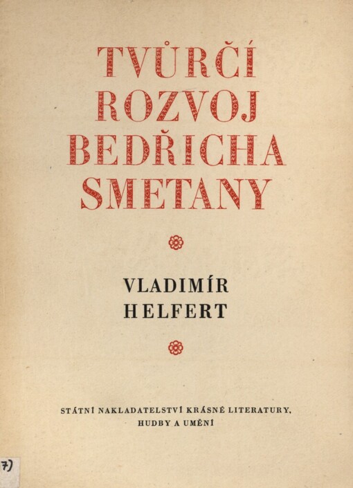 Tvůrčí rozvoj Bedřicha Smetany