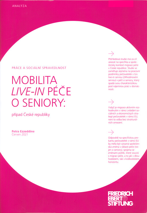 Mobilita live-in péče o seniory : případ České republiky