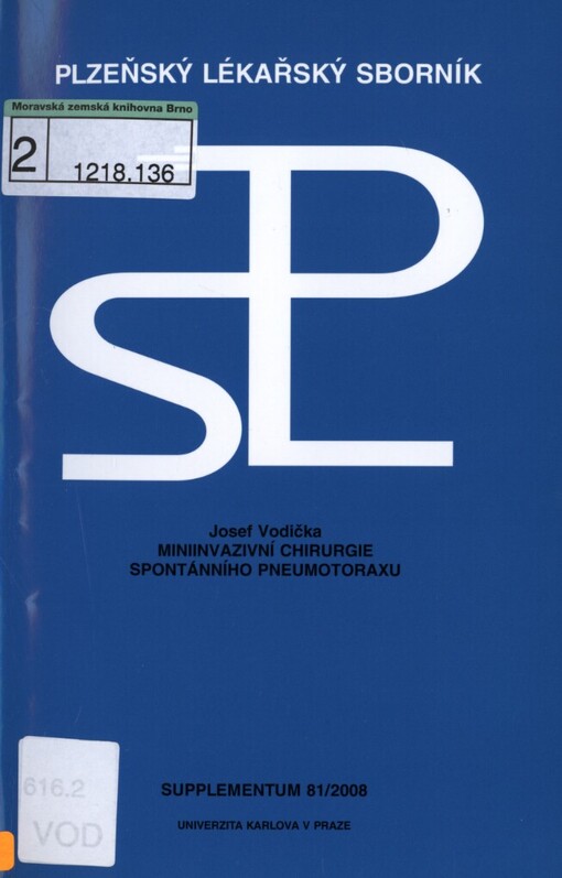 Miniinvazivní chirurgie spontánního pneumotoraxu