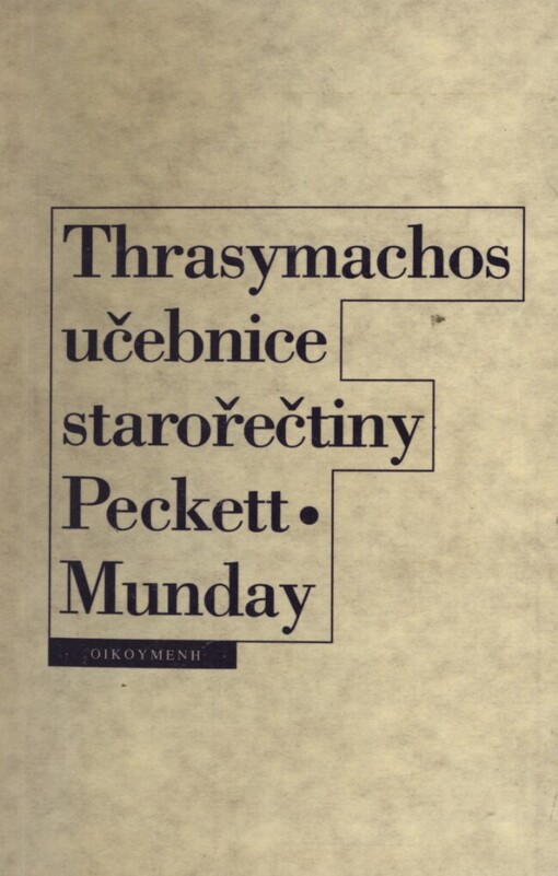 Thrasymachos :učebnice starořečtiny