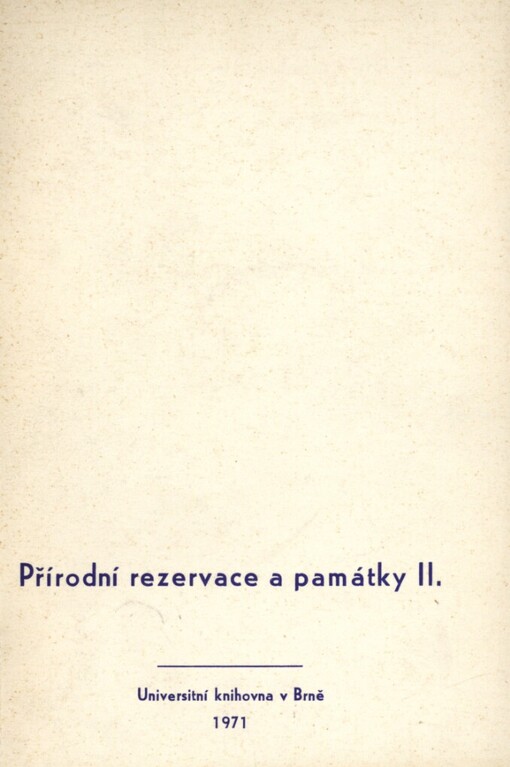 Přírodní rezervace a památky