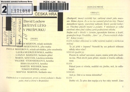 Deštivé léto v Prešpurku