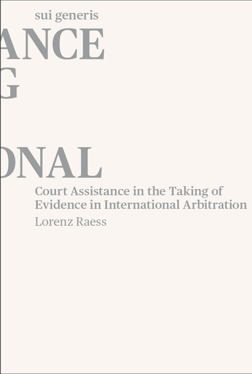 Court assistance in the taking of evidence in international arbitration