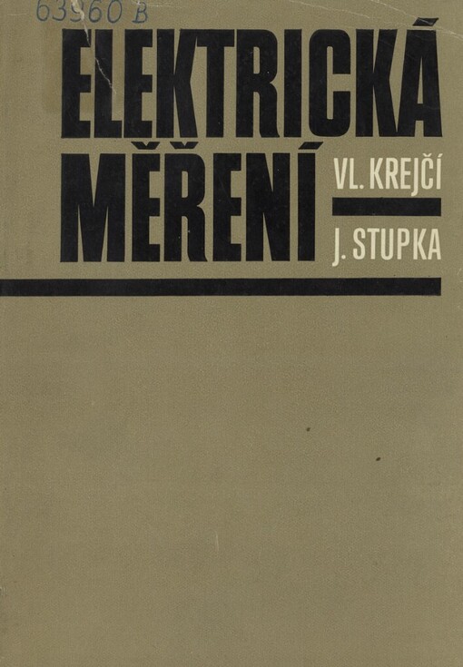 Elektrická měření: Určeno [také] stř. odb. školám