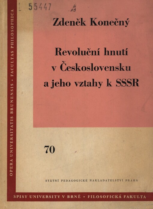 Revoluční hnutí v Československu a jeho vztahy k SSSR: Morava a Slezsko - dokumenty 1879-1938