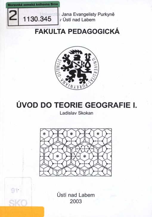 Úvod do teorie geografie I