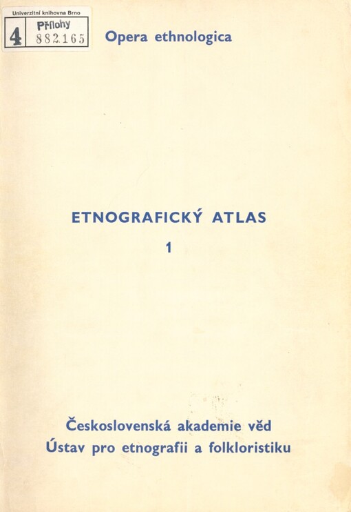Etnografický atlas I
