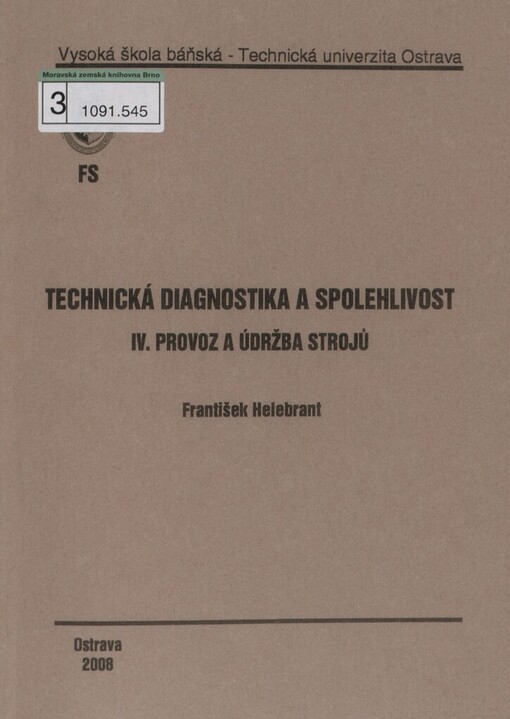 Technická diagnostika a spolehlivost