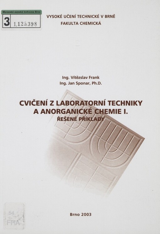 Cvičení z laboratorní techniky a anorganické chemie