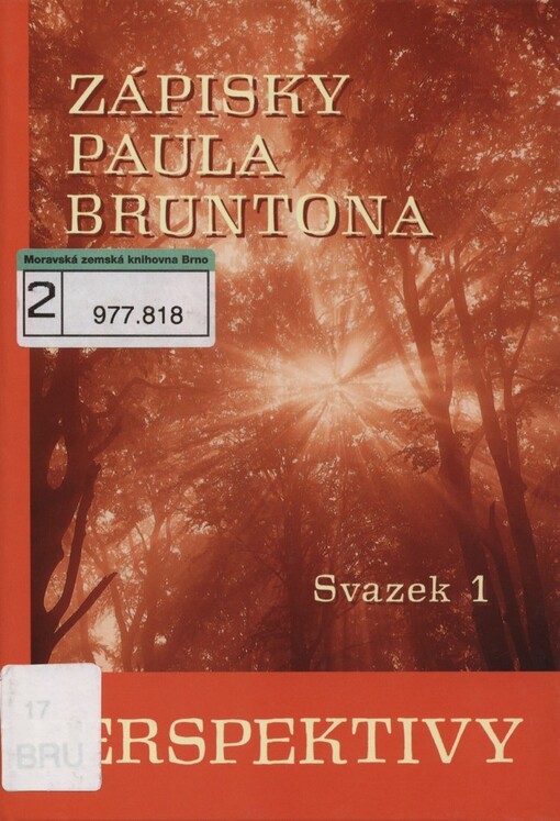 Perspektivy: zápisky Paula Bruntona : přehled 1-28 kategorií, sestavený studenty Wisdom's Goldenrod, Ltd