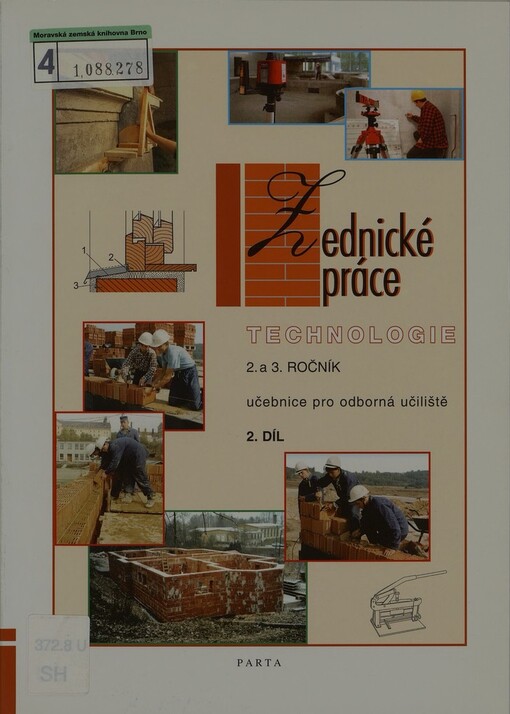 Zednické práce: technologie : učebnice pro odborná učiliště