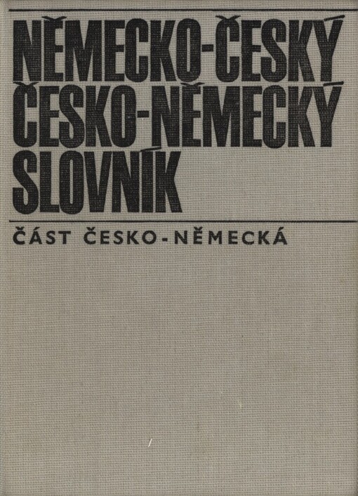 Německo-český a česko-německý slovník