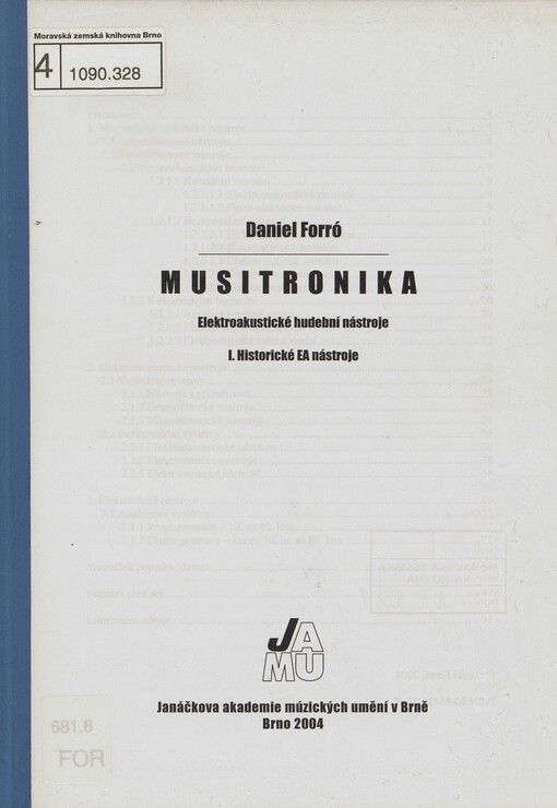 Musitronika: elektroakustické hudební nástroje