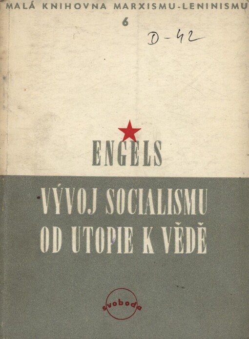 Vývoj socialismu od utopie k vědě