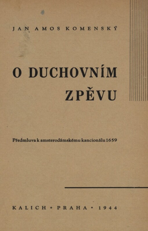 O duchovním zpěvu