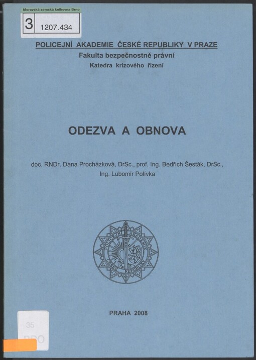 Odezva a obnova