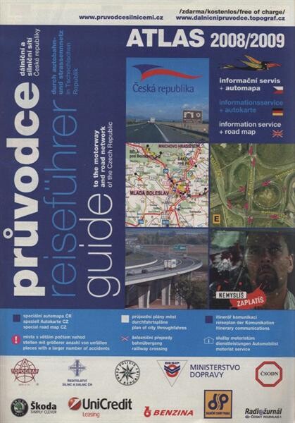 Průvodce dálniční a silniční sítí České republiky atlas 2008/2009 : informační servis + automapa