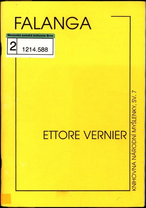 Falanga: k problematice třetí cesty