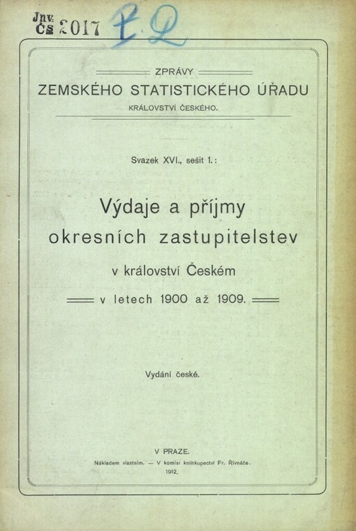 Zprávy Zemského statistického úřadu království Českého
