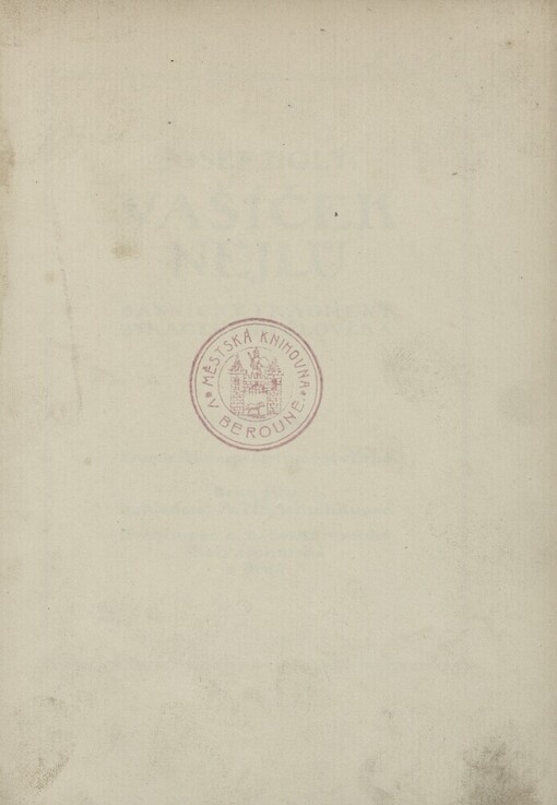 Vašíček Nejlů: básnický fragment ztraceného člověka