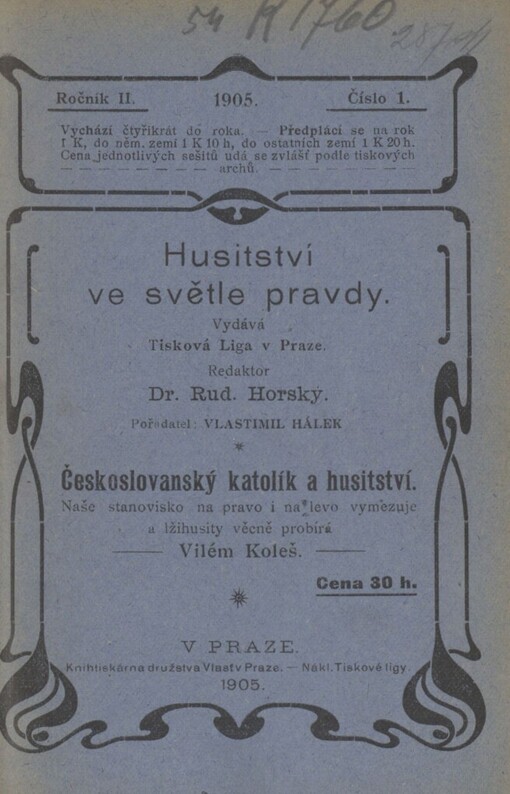 Českoslovanský katolík a husitství