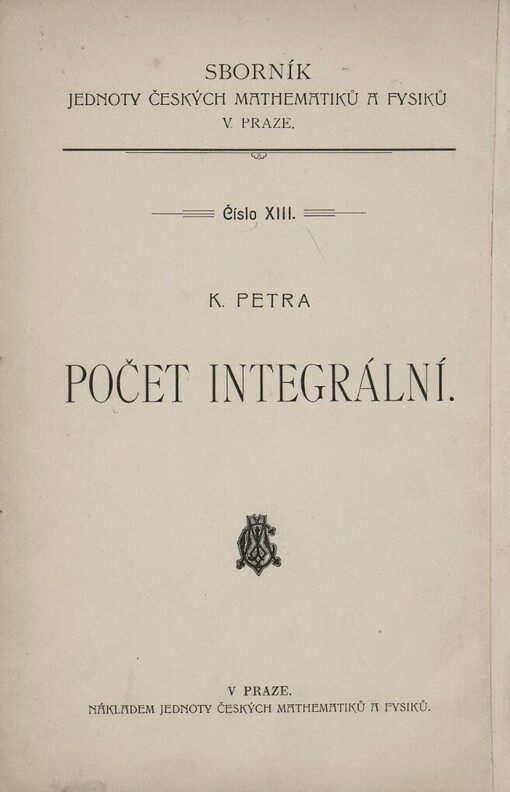 Počet integrální
