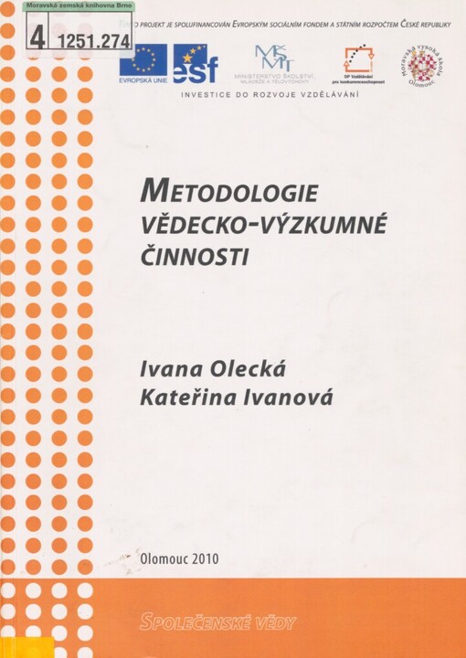 Metodologie vědecko-výzkumné činnosti