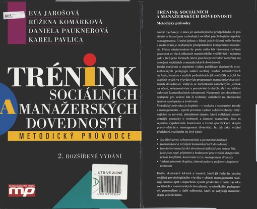 Trénink sociálních a manažerských dovedností: metodický průvodce