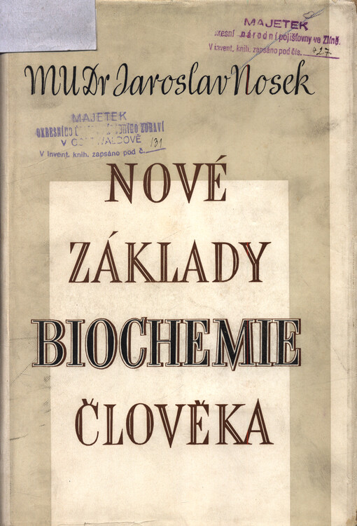 Nové základy biochemie člověka