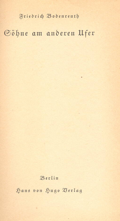 Söhne am anderen Ufer