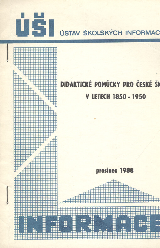 Didaktické pomůcky pro české školy v letech 1850-1950