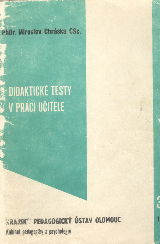 Didaktické testy v práci učitele