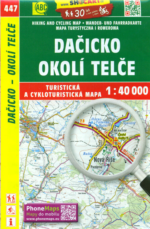 Dačicko, okolí Telče : turistická a cykloturistická mapa 1:40 000