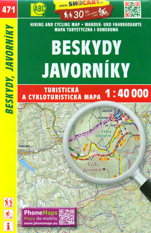 Beskydy, Javorníky : turistická a cykloturistická mapa 1:40 000