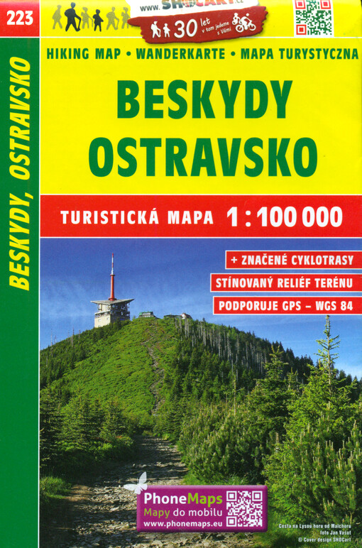 Beskydy, Ostravsko : turistická mapa 1:100 000