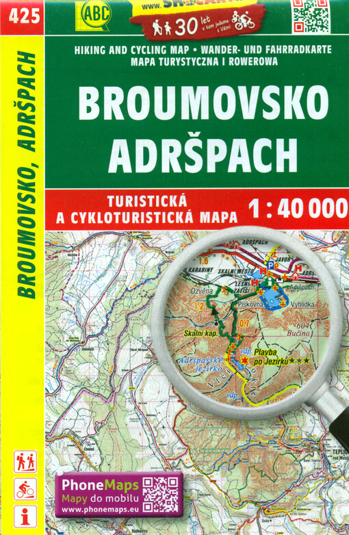 Broumovsko, Adršpach : turistická a cykloturistická mapa 1:40 000