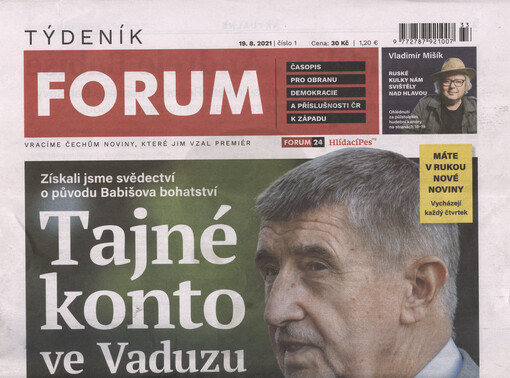 Týdeník Forum : noviny pro obranu demokracie a příslušnosti ČR k západu