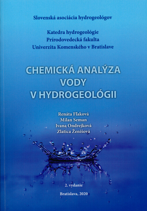 Chemická analýza vody v hydrogeológii