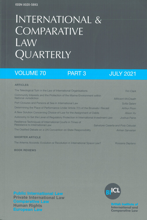 International and comparative law quarterly