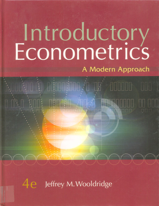 Introductory econometrics : a modern approach /.