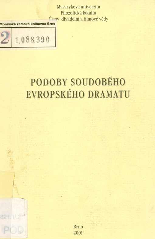 Podoby soudobého evropského dramatu