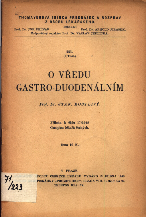O vředu gastro-duodenálním