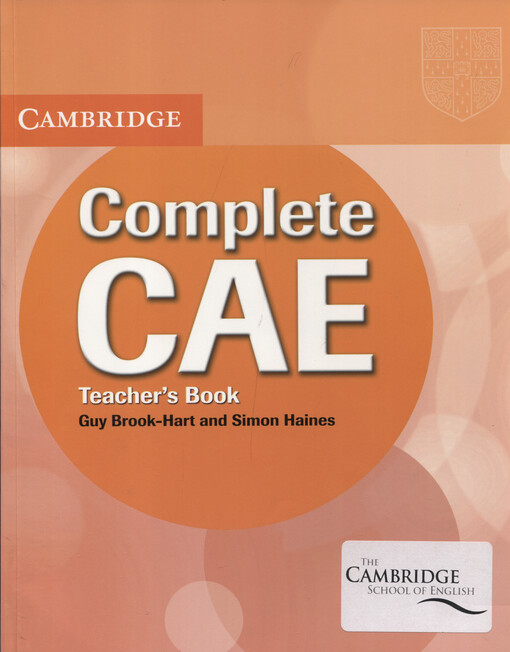 Complete CAE. Teacher's book