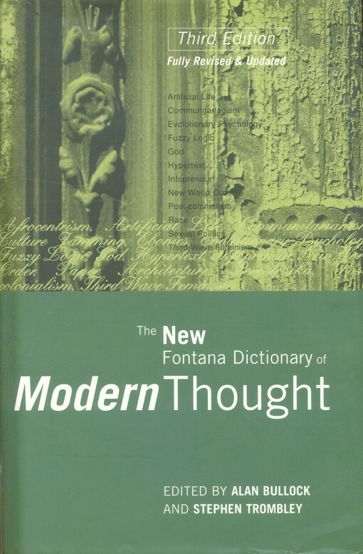 The new Fontana dictionary of modern thought